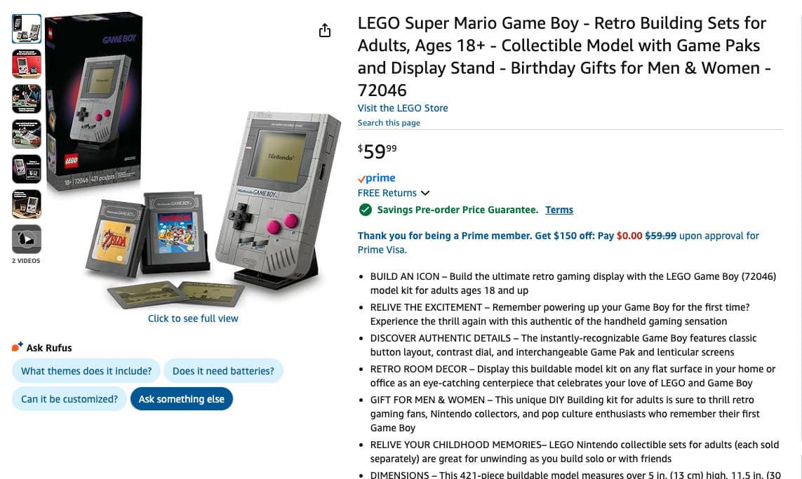 Where to Order the LEGO Game Boy